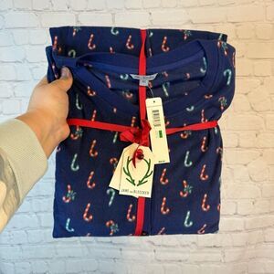 Jane and Bleecker Candy Cane Pajama Set